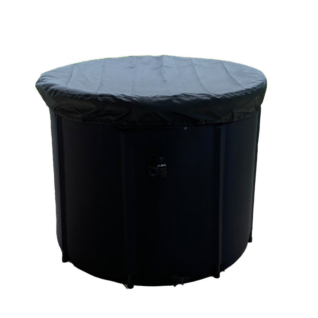 Basic Eisfass mit Abdeckung Ø85cm Schwarz