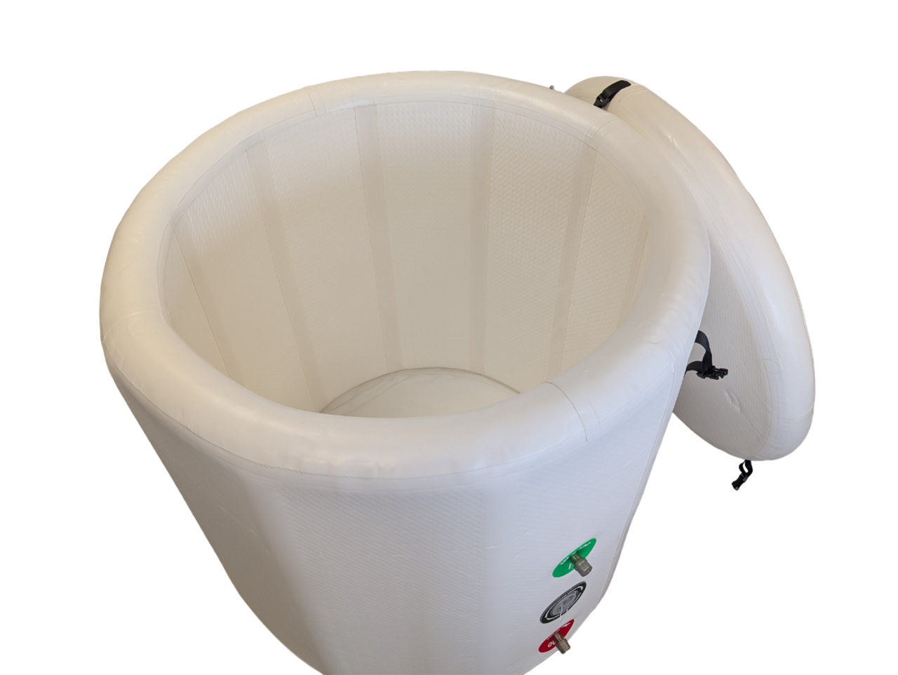 Comfort Eisfass mit Abdeckung Ø 80cm  Weiß