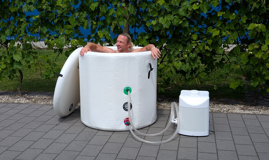 Comfort Eisfass mit Abdeckung Ø 80cm  Weiß
